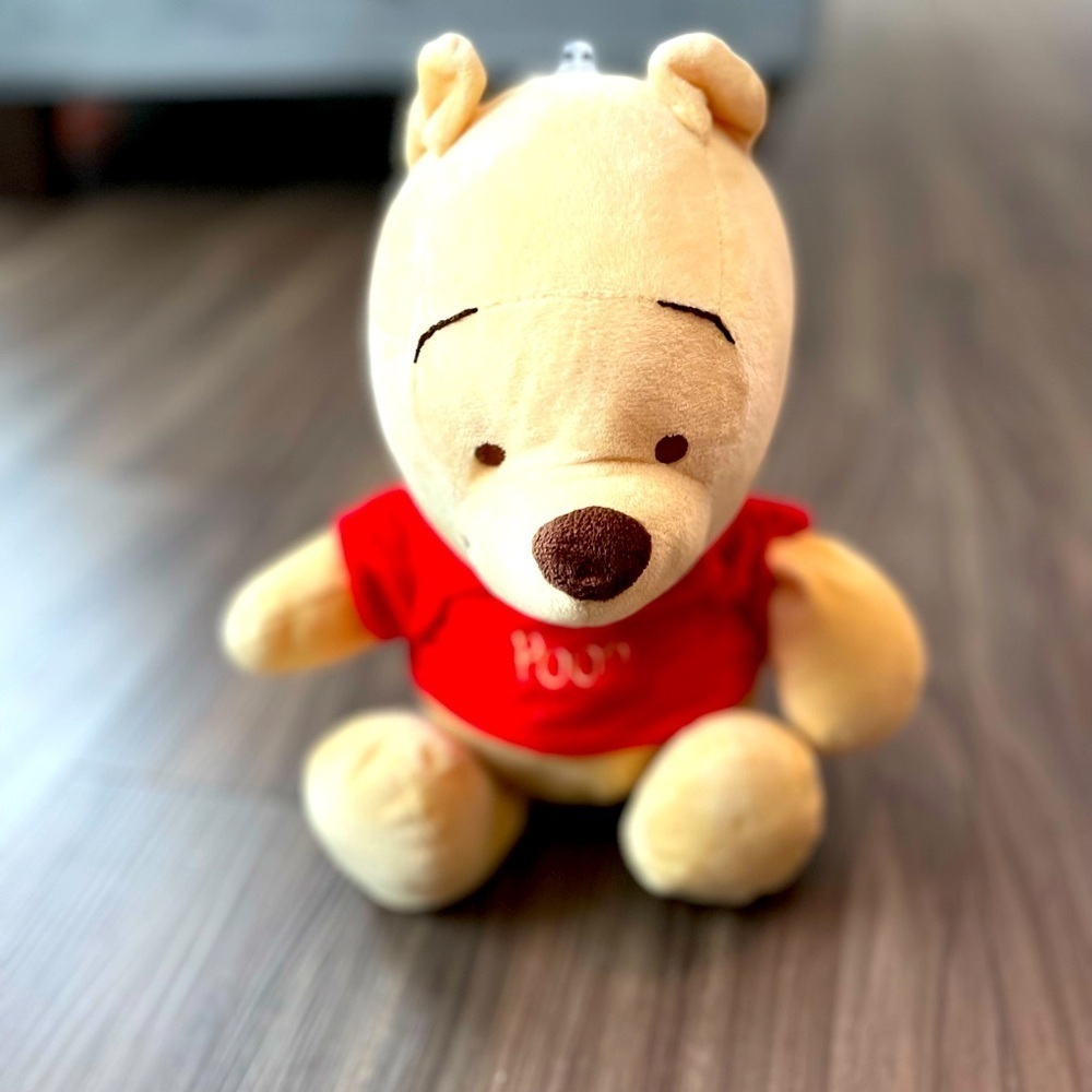 Disney Baby Winnie the Pooh Plush Toy - Red and Yellow
